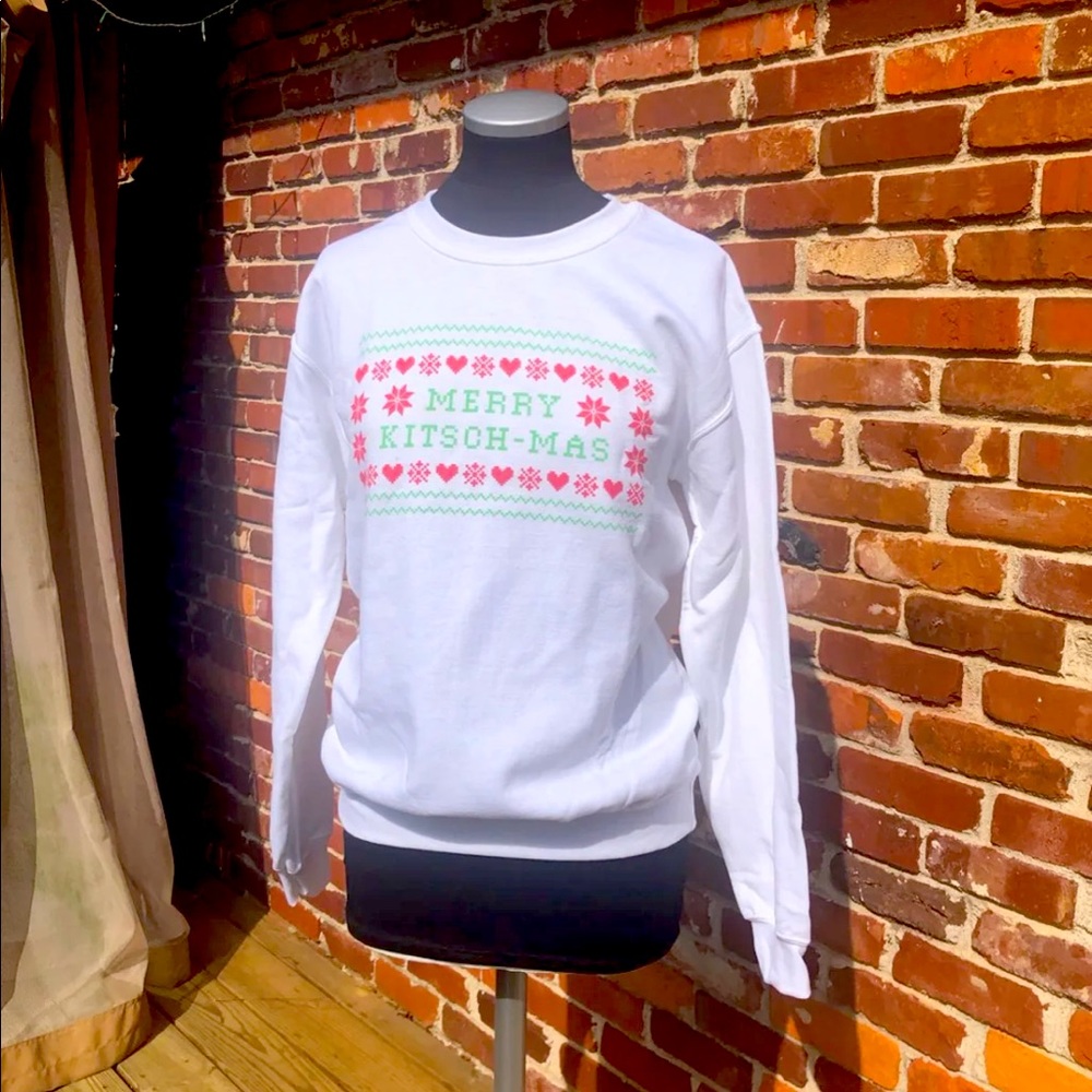 NWOT Ugly Xmas Sweatshirt in White